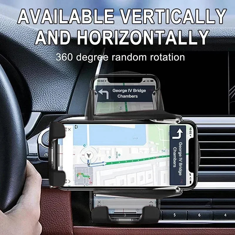 Automatic Clamping Car Wireless Charger for iPhone and Android