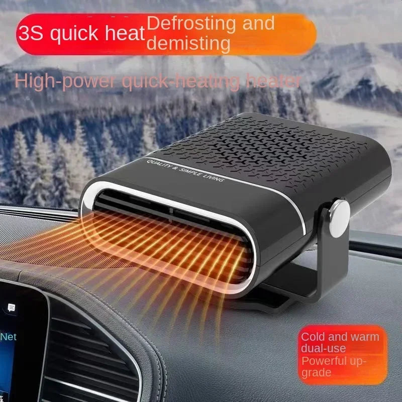 Car Heater Fan 200W 12V/24V Car Heater Electric Cooling Heating Auto Windshield Defroster Defogging Demister Car Anti-Fog Heater