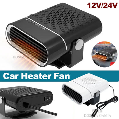 Car Heater Fan 200W 12V/24V Car Heater Electric Cooling Heating Auto Windshield Defroster Defogging Demister Car Anti-Fog Heater